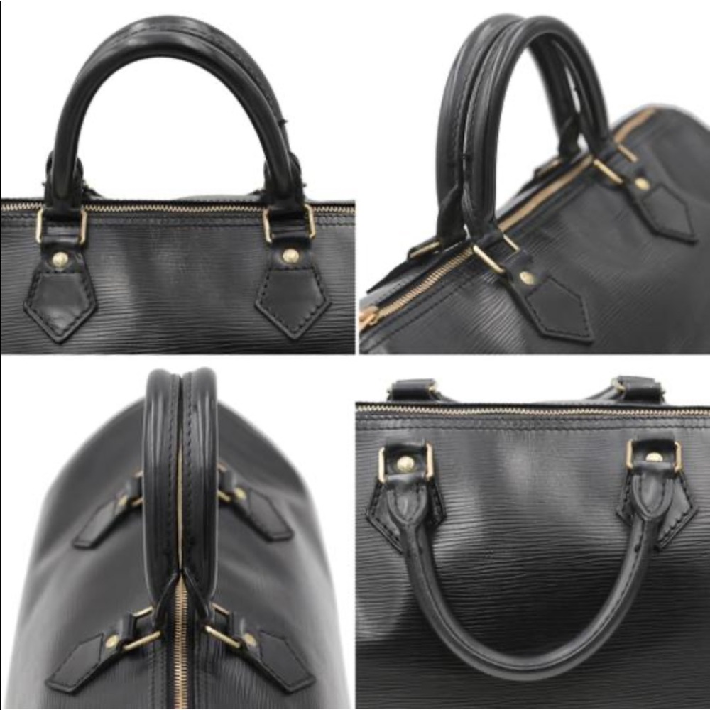 Louis Vuitton black Epi leather satchel authentic - Picture 11 of 12